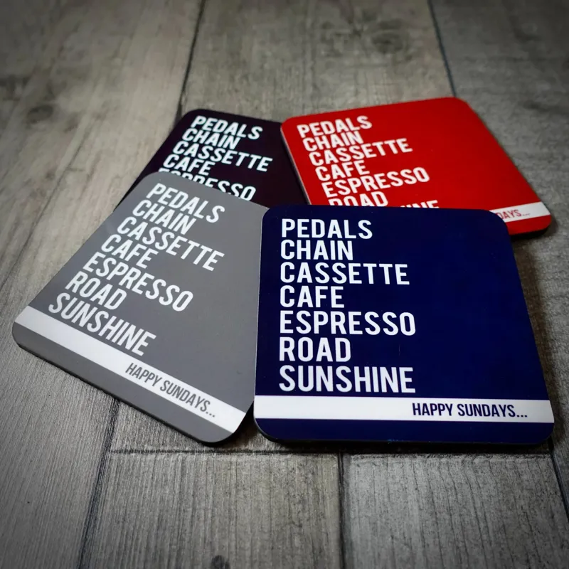 Happy Sundays Cycling Coaster Set